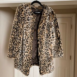 Faux fur coat